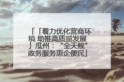 「着力优化营商环境 助推高质量发展」瓜州：“全天候”政务服务惠企便民