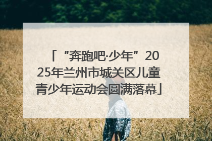“奔跑吧·少年”2025年兰州市城关区儿童青少年运动会圆满落幕