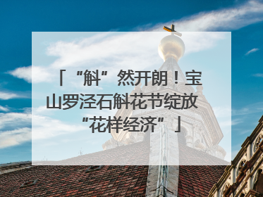 “斛”然开朗！宝山罗泾石斛花节绽放“花样经济”