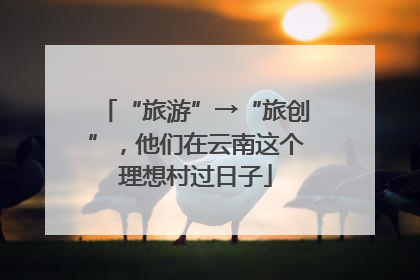 “旅游”→“旅创”，他们在云南这个理想村过日子