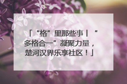 “格”里那些事丨“多格合一”凝聚力量，楚河汉界乐享社区！