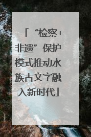 “检察+非遗”保护模式推动水族古文字融入新时代