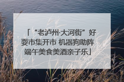 “老泸州·大河街”好耍市集开市 机器狗助阵端午美食美酒亲子乐