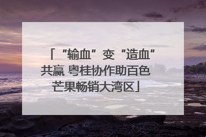 “输血”变“造血”共赢 粤桂协作助百色芒果畅销大湾区