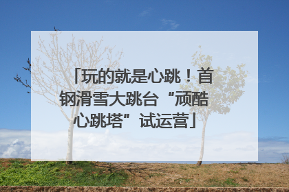玩的就是心跳！首钢滑雪大跳台“顽酷心跳塔”试运营