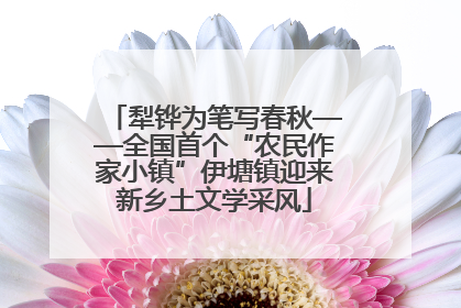 犁铧为笔写春秋——全国首个“农民作家小镇”伊塘镇迎来新乡土文学采风