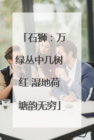 石狮：万绿丛中几树红 湿地荷塘韵无穷
