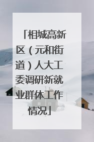 相城高新区（元和街道）人大工委调研新就业群体工作情况