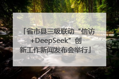 省市县三级联动“信访+DeepSeek”创新工作新闻发布会举行