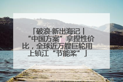 破浪·新出海记丨 “中国方案”拿捏性价比，全球近万艘巨轮用上镇江“节能桨”