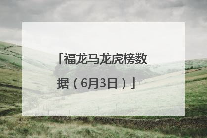 福龙马龙虎榜数据（6月3日）