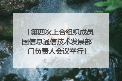 第四次上合组织成员国信息通信技术发展部门负责人会议举行