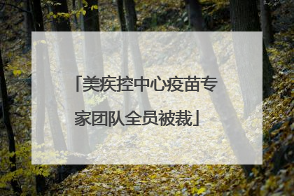美疾控中心疫苗专家团队全员被裁