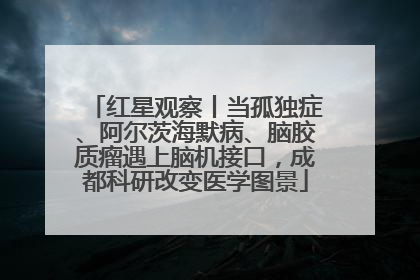 红星观察丨当孤独症、阿尔茨海默病、脑胶质瘤遇上脑机接口，成都科研改变医学图景