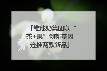 维他奶集团以“茶+果”创新基因连推两款新品