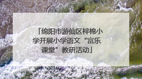 绵阳市游仙区梓棉小学开展小学语文“富乐课堂”教研活动