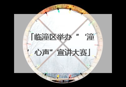 临潼区举办“‘潼’心声”宣讲大赛
