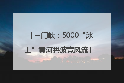 三门峡：5000“泳士”黄河碧波竞风流