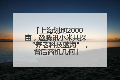 上海划地2000亩，邀腾讯小米共探“养老科技蓝海”，背后商机几何