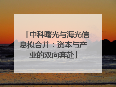 中科曙光与海光信息拟合并：资本与产业的双向奔赴