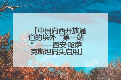 中国向西开放通道的境外“第一站”——西安·哈萨克斯坦码头启用