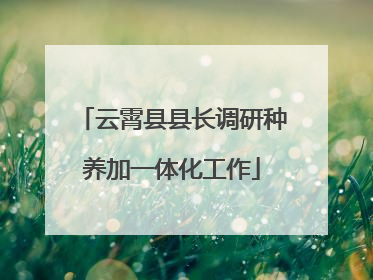 云霄县县长调研种养加一体化工作