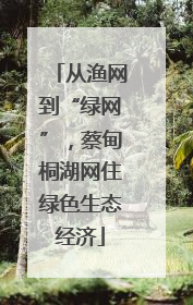 从渔网到“绿网”，蔡甸桐湖网住绿色生态经济