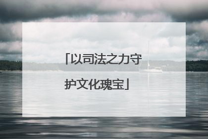 以司法之力守护文化瑰宝