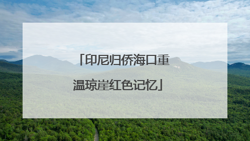 印尼归侨海口重温琼崖红色记忆