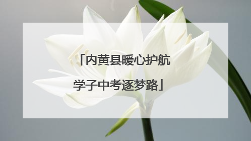 内黄县暖心护航学子中考逐梦路