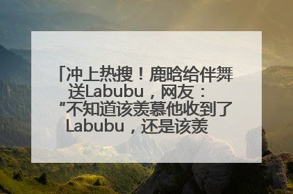 冲上热搜！鹿晗给伴舞送Labubu，网友：“不知道该羡慕他收到了Labubu，还是该羡慕鹿晗送他礼物”