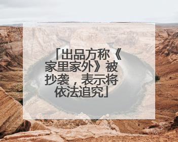 出品方称《家里家外》被抄袭，表示将依法追究