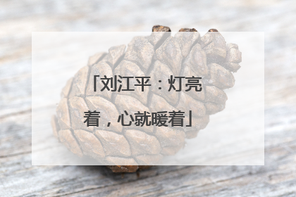 刘江平：灯亮着，心就暖着