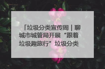 垃圾分类宣传周｜聊城市城管局开展“跟着垃圾趣旅行”垃圾分类科普宣传活动