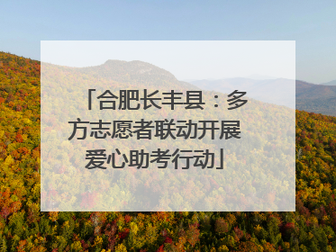 合肥长丰县：多方志愿者联动开展爱心助考行动