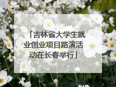 吉林省大学生就业创业项目路演活动在长春举行
