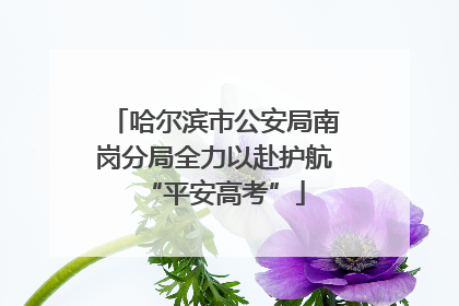 哈尔滨市公安局南岗分局全力以赴护航“平安高考”