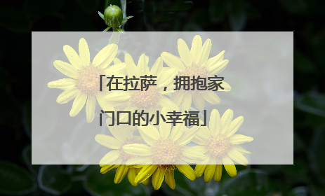 在拉萨，拥抱家门口的小幸福