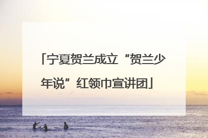 宁夏贺兰成立“贺兰少年说”红领巾宣讲团