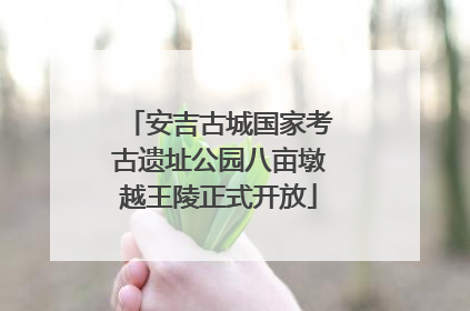 安吉古城国家考古遗址公园八亩墩越王陵正式开放