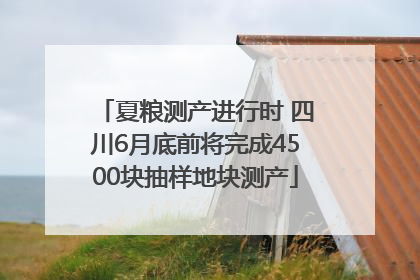 夏粮测产进行时 四川6月底前将完成4500块抽样地块测产