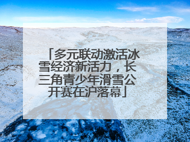 多元联动激活冰雪经济新活力，长三角青少年滑雪公开赛在沪落幕