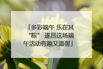 多彩端午 乐在其“粽” 遂昌这场端午活动有趣又温馨
