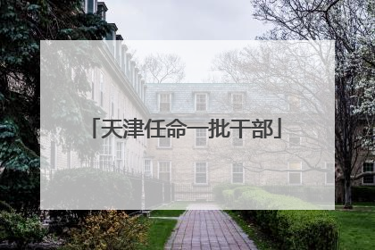 天津任命一批干部