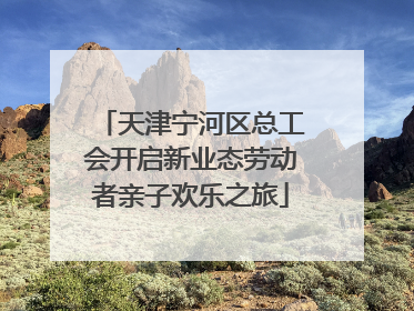 天津宁河区总工会开启新业态劳动者亲子欢乐之旅