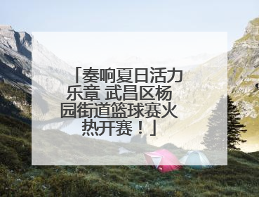 奏响夏日活力乐章 武昌区杨园街道篮球赛火热开赛！