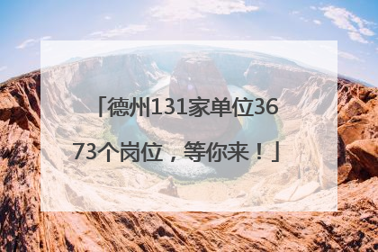 德州131家单位3673个岗位，等你来！