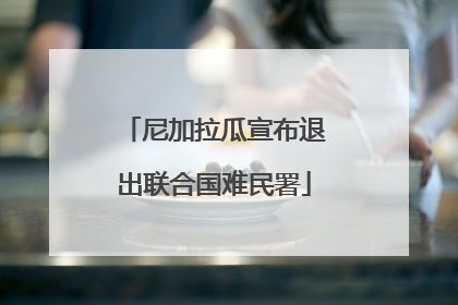 尼加拉瓜宣布退出联合国难民署