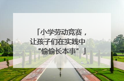 小学劳动竞赛，让孩子们在实践中“偷偷长本事”