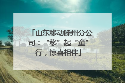 山东移动滕州分公司：“移”起“童”行，惊喜相伴